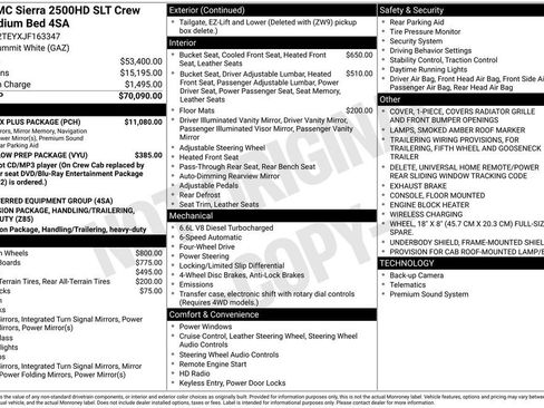 Certified 2018 GMC Sierra 2500 SLT w/ Duramax Plus Package image 13