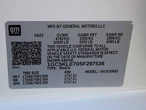 Used 2025 Chevrolet Silverado 2500 W/T w/ WT/CX Safety Package image 34