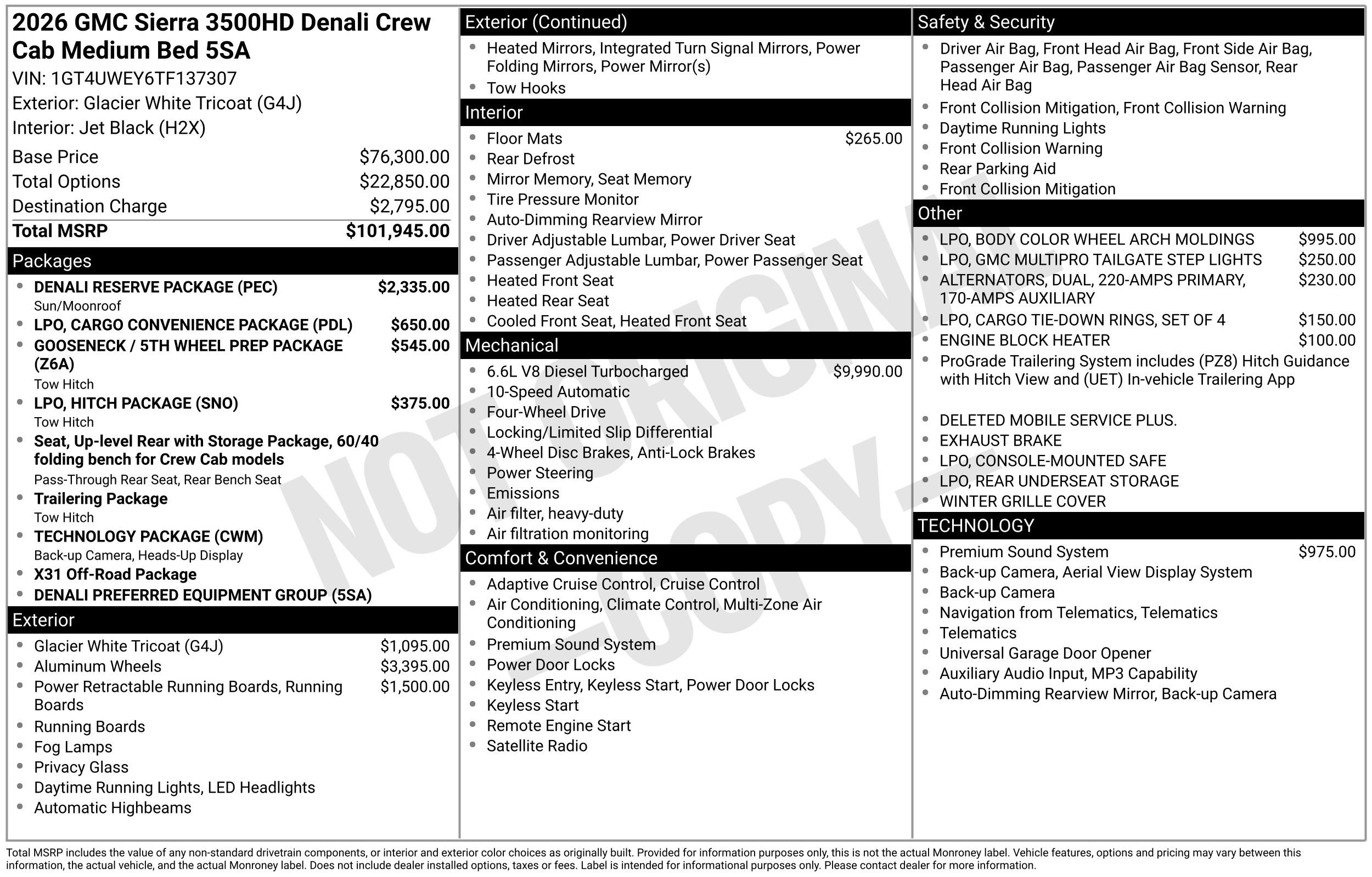 New 2026 GMC Sierra 3500 Denali AWD/4WD image 50