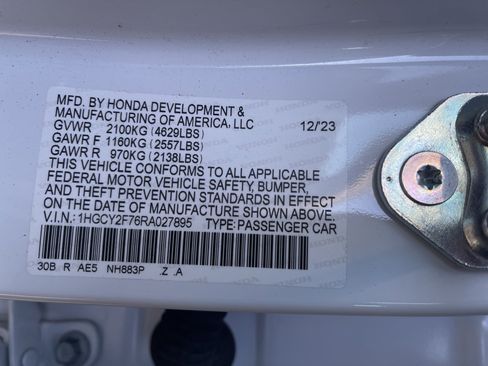 Certified 2024 Honda Accord Sport image 36