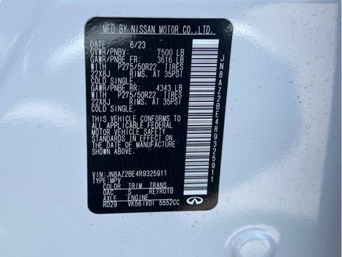Used 2024 INFINITI QX80 Sensory w/ Cargo Package AWD/4WD image 24