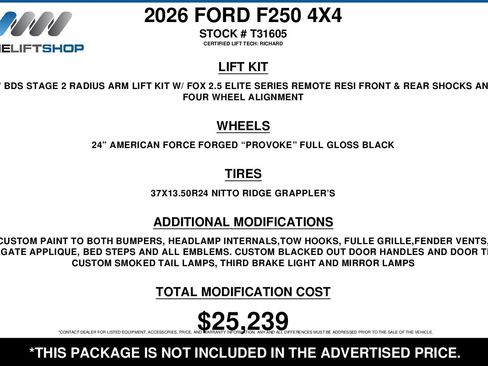 Used 2026 Ford F250 King Ranch w/ Chrome Package image 2