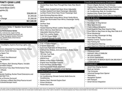 Certified 2025 INFINITI QX60 Luxe AWD/4WD image 9