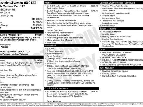 Used 2015 Chevrolet Silverado 1500 LTZ w/ Max Trailering Package AWD/4WD image 15