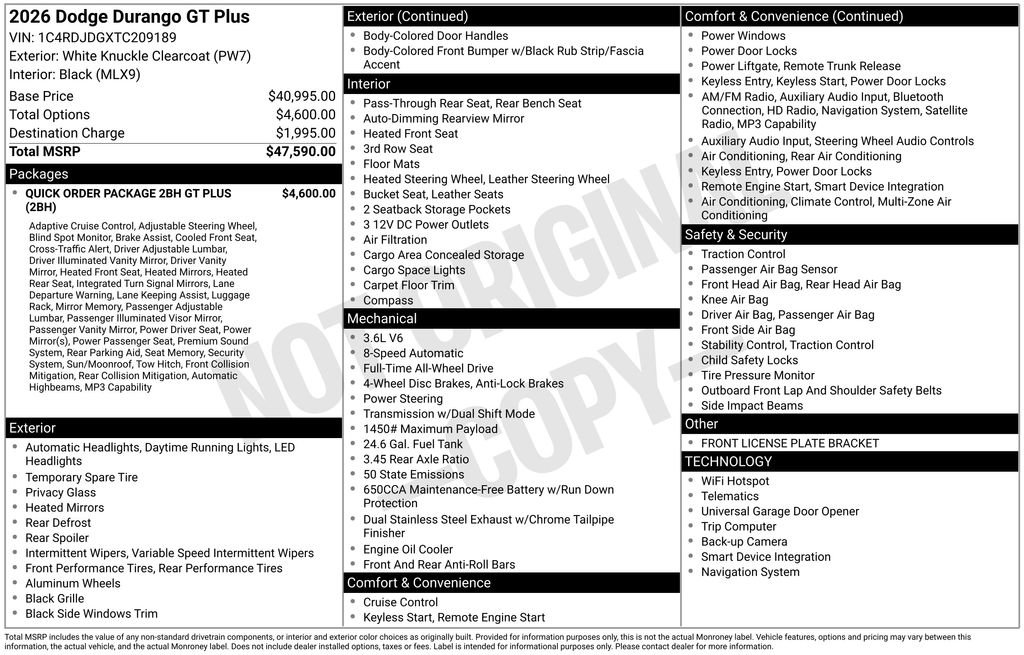 Used 2026 Dodge Durango GT AWD/4WD image 33