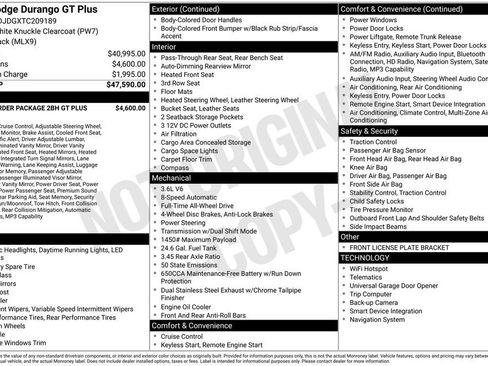 Used 2026 Dodge Durango GT AWD/4WD image 33