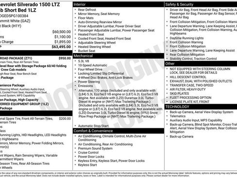 Used 2023 Chevrolet Silverado 1500 LTZ w/ Z71 Off-Road Package AWD/4WD image 33