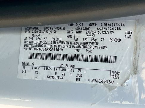 Used 2024 Ford Transit 250 148 Medium Roof w/ Load Area Protection Package RWD image 28