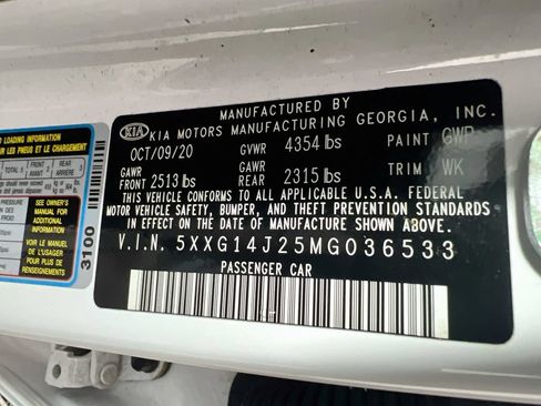 Certified 2021 Kia K5 LXS FWD image 14