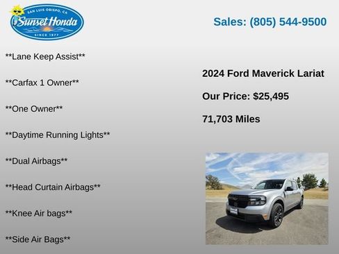 Used 2024 Ford Maverick Lariat w/ Black Appearance Package AWD/4WD image 10