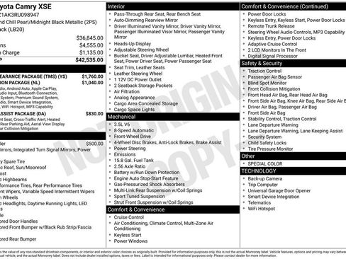 Used 2024 Toyota Camry XSE w/ TRD Appearance Package (TMS) FWD image 4