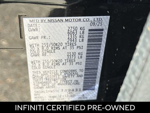 Certified 2026 INFINITI QX60 Sport w/ Dark Cargo Package AWD/4WD image 28