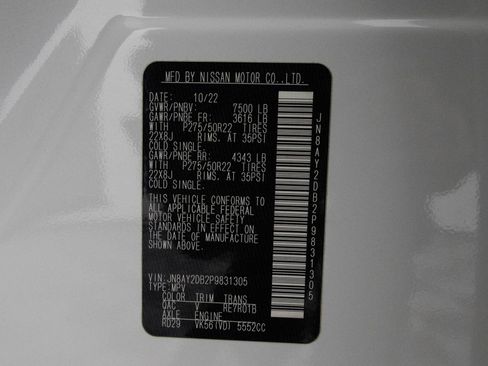 Used 2023 Nissan Armada Platinum w/ Captain's Chairs Package image 50