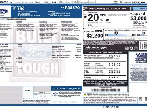 Certified 2023 Ford F150 XLT w/ Equipment Group 302A High image 36