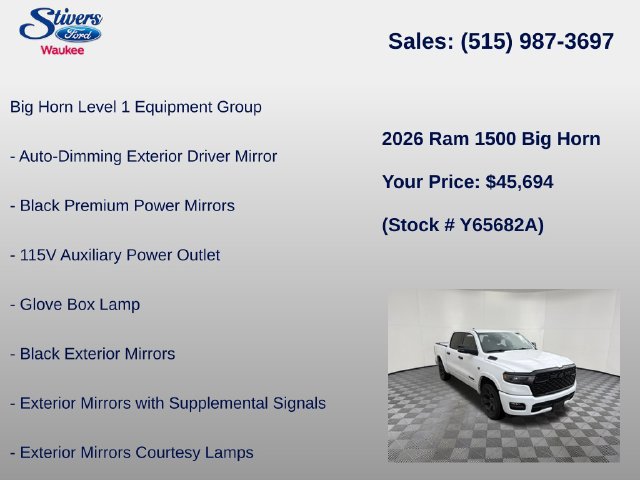 Used 2026 RAM 1500 Big Horn w/ Night Edition AWD/4WD image 16