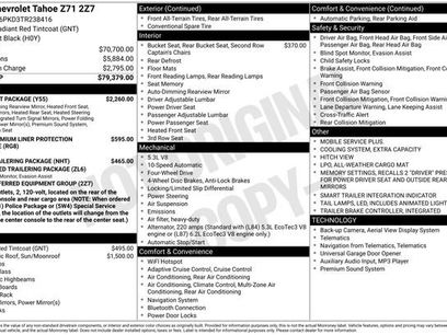 New 2026 Chevrolet Tahoe Z71 w/ Comfort Package