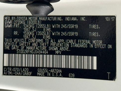 Used 2018 Toyota Highlander Limited AWD/4WD image 81