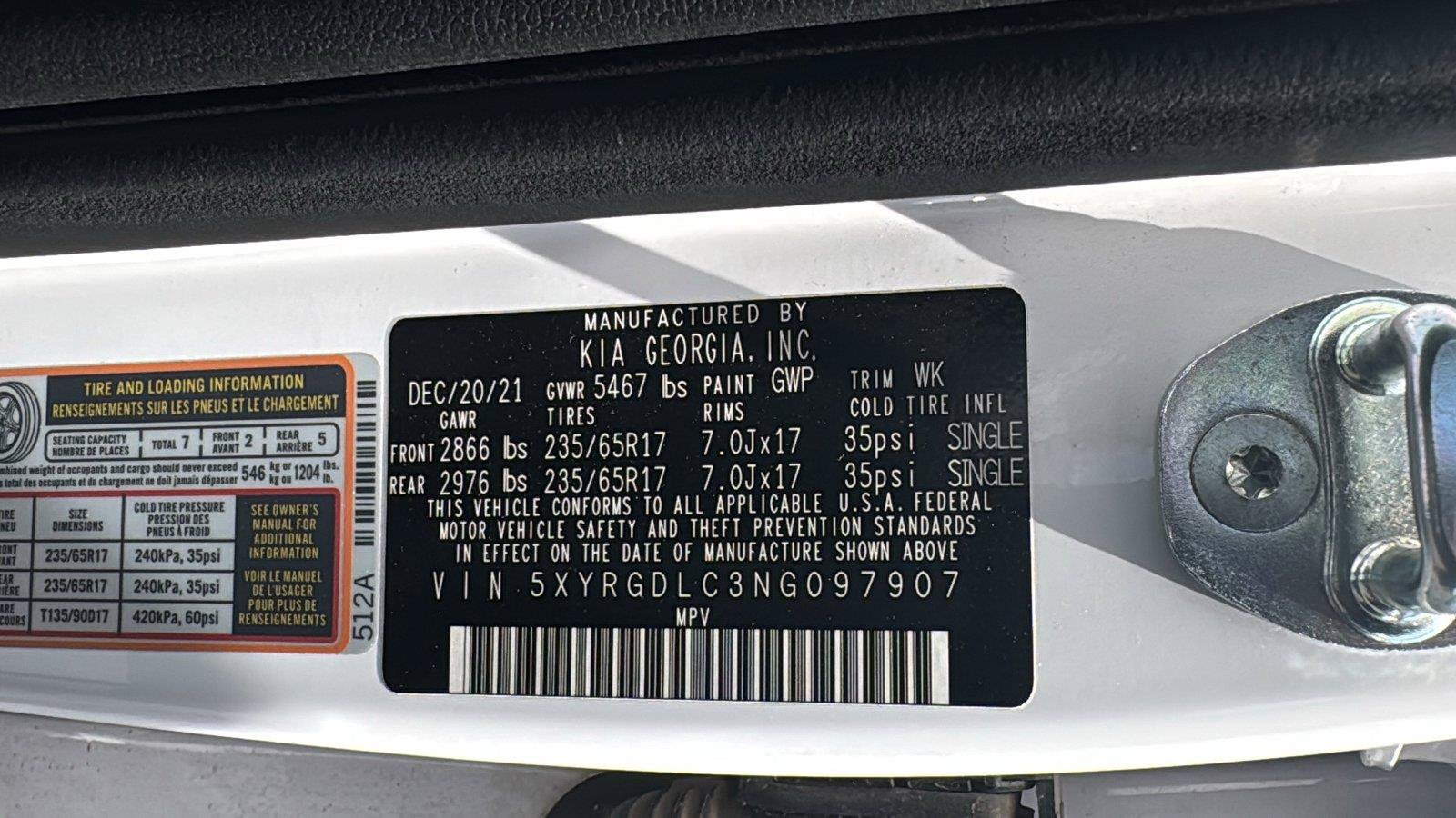 Used 2022 Kia Sorento LX AWD/4WD image 20