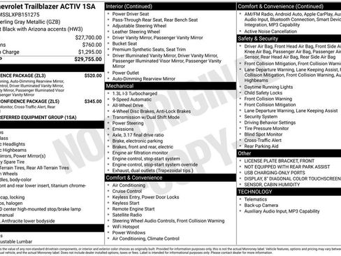 Used 2023 Chevrolet TrailBlazer ACTIV w/ Convenience Package AWD/4WD image 40