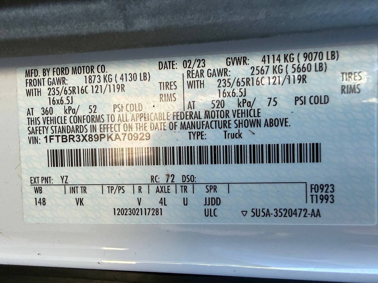 Used 2023 Ford Transit 250 148 High Roof Extended RWD image 40