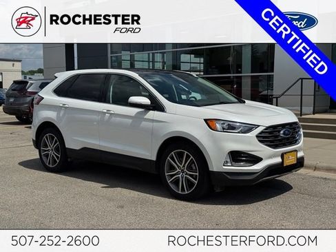 Certified 2021 Ford Edge Titanium w/ Class II Trailer Tow Package AWD/4WD image 1