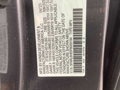 Used 2023 Honda Odyssey Touring image 10