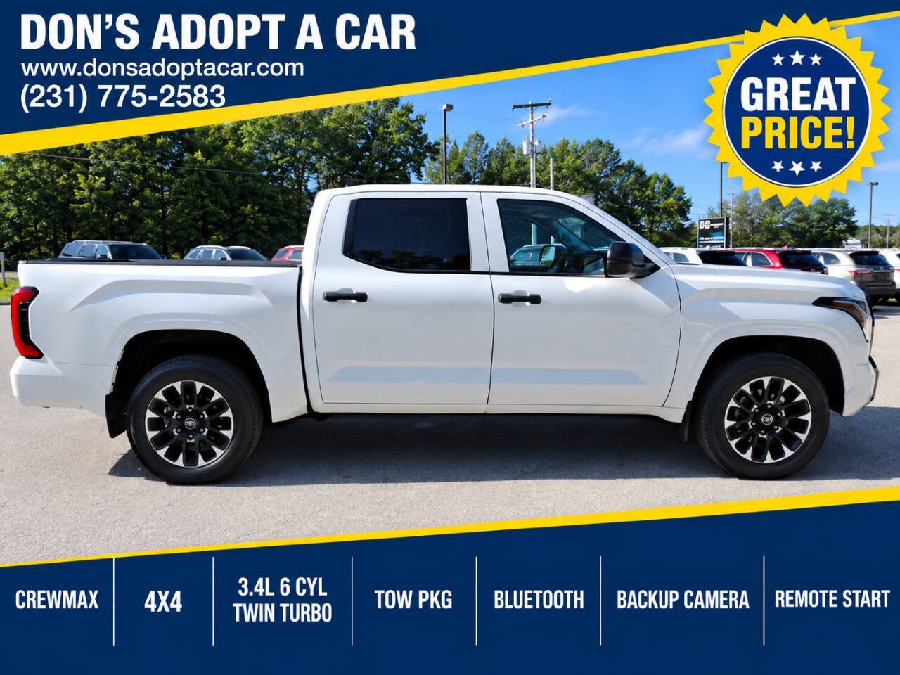 Used 2022 Toyota Tundra 4x4 CrewMax SR image 1