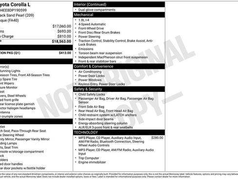 Used 2013 Toyota Corolla L w/ Protection Pkg FWD image 16