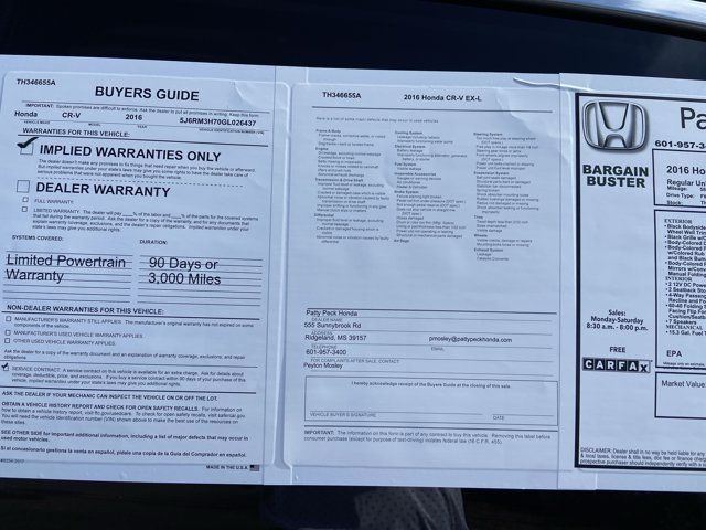 Used 2016 Honda CR-V EX-L image 5
