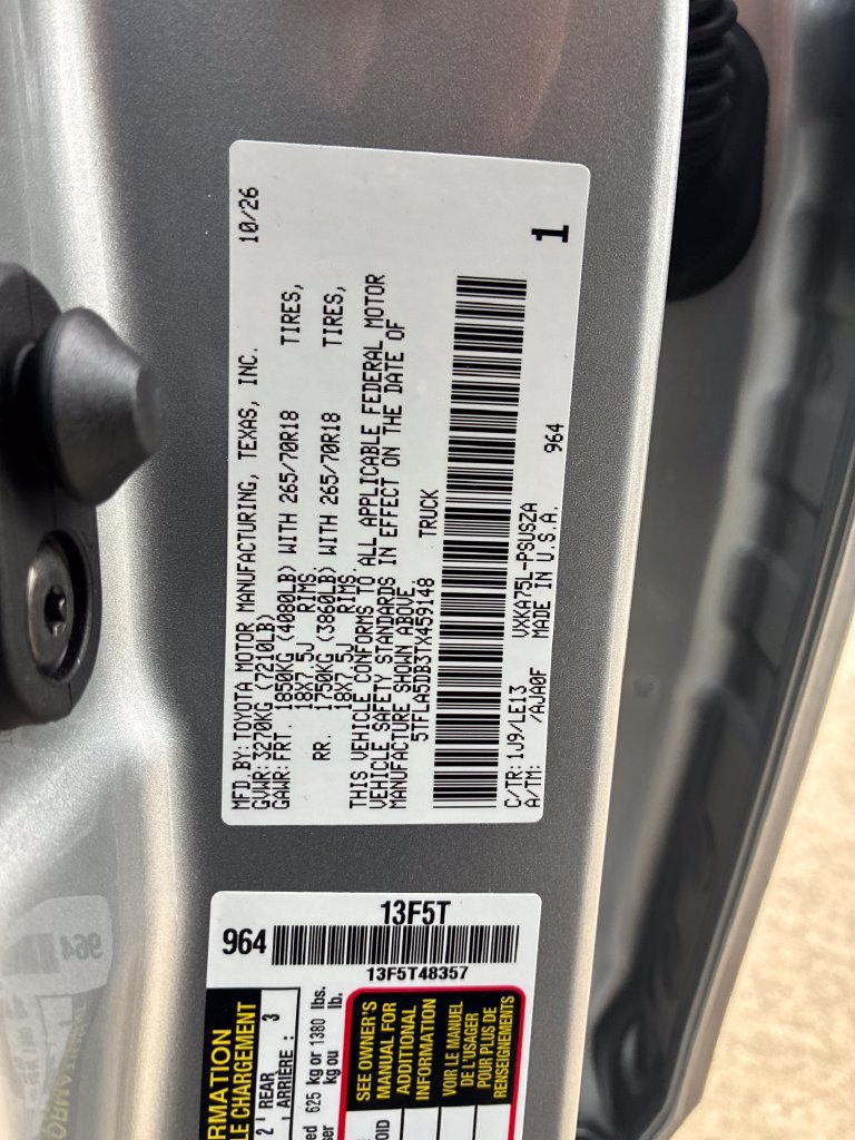 New 2026 Toyota Tundra SR5 AWD/4WD image 33