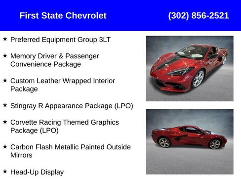 Used 2023 Chevrolet Corvette Stingray Premium Cpe RWD image 2