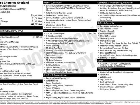 Used 2019 Jeep Cherokee Overland image 1