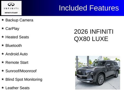 Certified 2026 INFINITI QX80 Luxe w/ Cargo Package AWD/4WD image 3