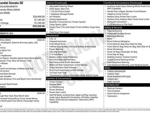 New 2025 Hyundai Sonata SE image 21