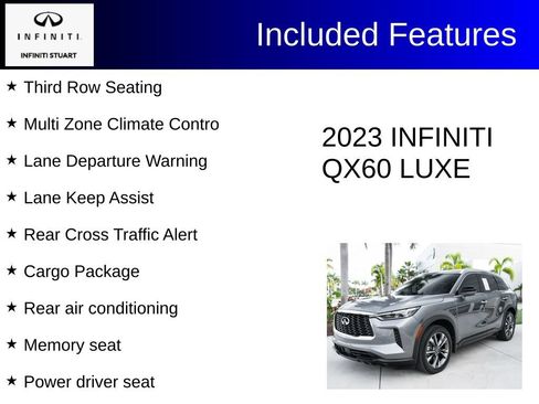Used 2023 INFINITI QX60 Luxe w/ Cargo Package AWD/4WD image 3