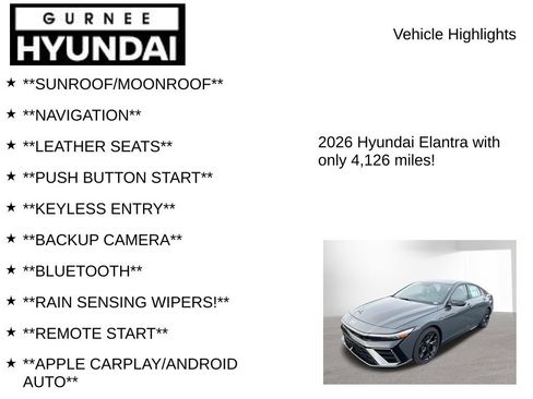 Used 2026 Hyundai Elantra N Line w/ Cargo Package FWD image 7
