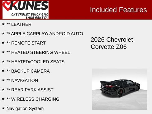 New 2026 Chevrolet Corvette Z06 image 3