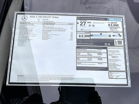 New 2026 Mercedes-Benz E 350 4MATIC Sedan image 14