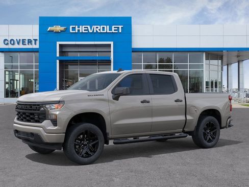 Used 2026 Chevrolet Silverado 1500 Custom w/ Turbomax Blackout Package RWD image 2