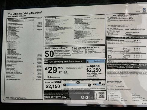New 2026 BMW X3 xDrive30i w/ Premium Package AWD/4WD image 46