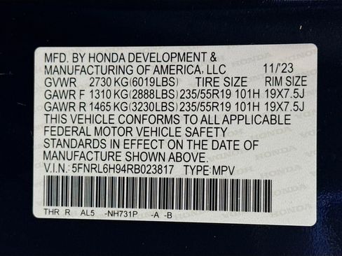 Used 2024 Honda Odyssey Elite image 32