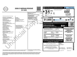 New 2026 Nissan Rogue SV w/ Cold Weather Package AWD/4WD video 2