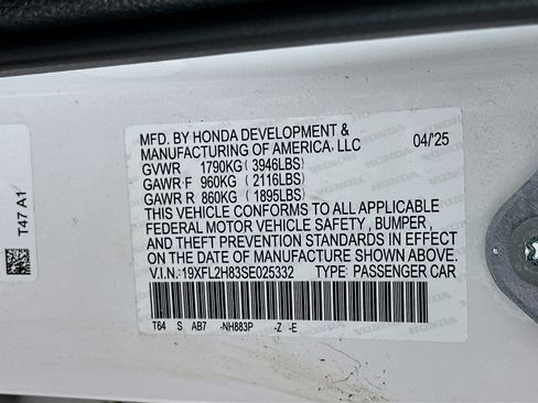 Used 2025 Honda Civic Sport image 12