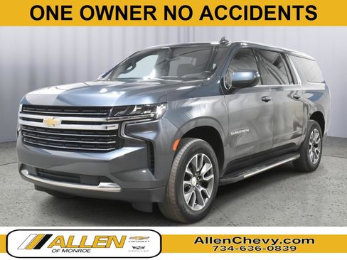 Used 2021 Chevrolet Suburban LT w/ Rear Media and Nav Package image 1