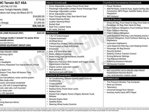 Used 2022 GMC Terrain SLT w/ LPO, Floor Liner Package image 9