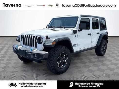 Used 2022 Jeep Wrangler Unlimited Rubicon 4xe w/ Cold Weather Group AWD/4WD image 1