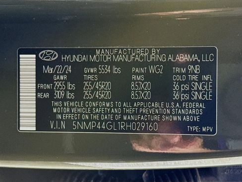 Used 2024 Hyundai Santa Fe Limited FWD image 35