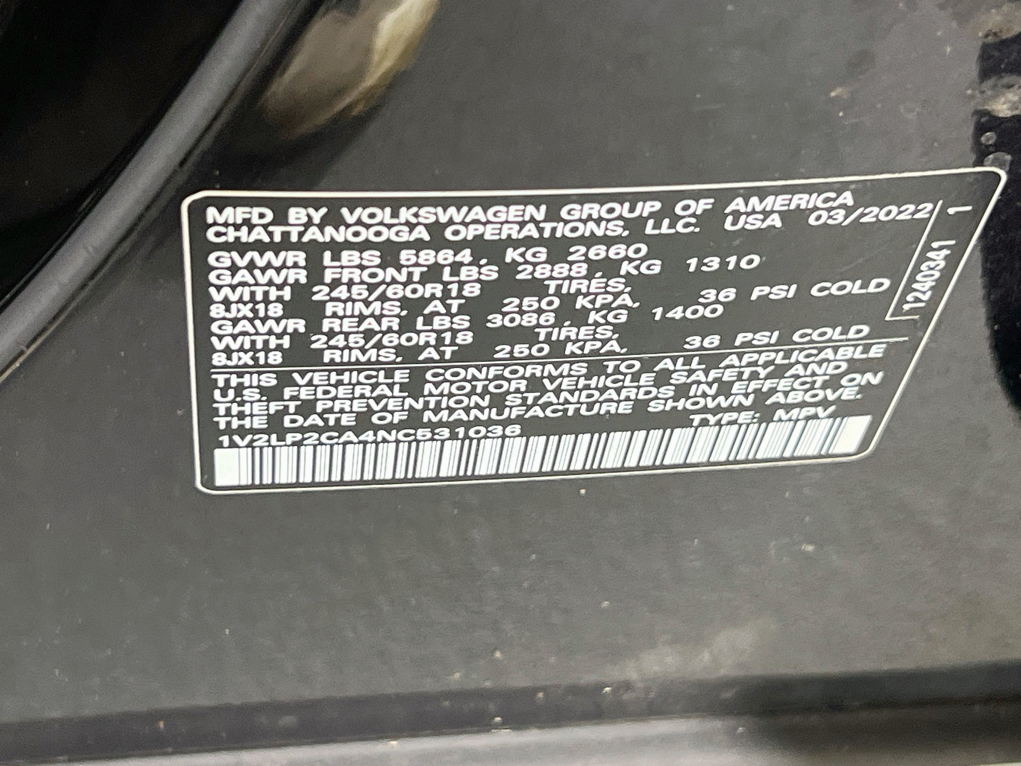 Used 2022 Volkswagen Atlas SE AWD/4WD image 31