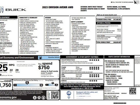 Used 2023 Buick Envision Avenir AWD/4WD image 4