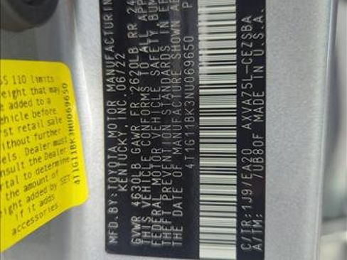 Certified 2022 Toyota Camry SE AWD/4WD image 25
